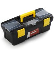 12" Toolbox – Heavy Duty Metal Tool Box 12 Inch, Powder-Coated Finish, Secure Latch | Internal Tray Divider for Organized Storage | UAE Carpenter Field Service Essential 